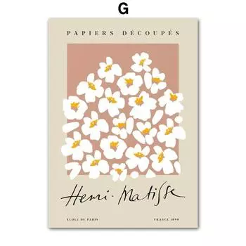 Матисс настенная живопись на холсте скандинавские постеры и принты абстрактные настенные картины для декора гостиной Декор интерьера без рамки 21*30cm No Frame