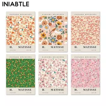 Матисс плакаты с цветочным рынком маленькие цветочные принты красочная картина на холсте скандинавская настенная картина для гостиной домашний декор 21cm30cm NoFrame