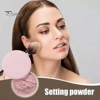 Матовая фиксирующая пудра, масло, контроль блеска, натуральная, стойкая, водостойкая, легкая, для женщин и девочек, для макияжа, консилер, размывающий финишная пудра 1