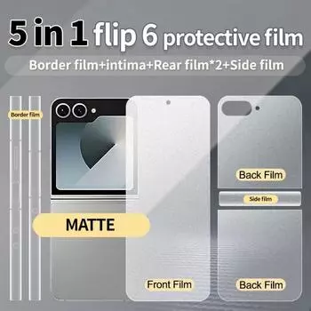 Матовая гидрогелевая пленка для Samsung Galaxy Z Flip 6 5 4 3 Защитная пленка против отпечатков пальцев Защитная пленка Z Flip6 Z Flip5 Galaxy Z Flip