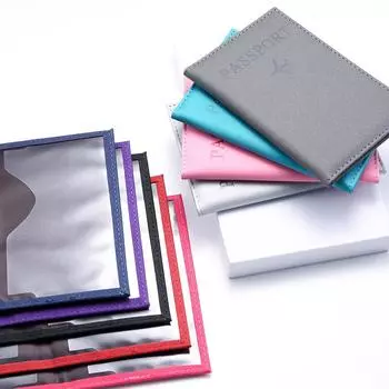 Матовая искусственная кожа, однотонная Обложка для паспорта, уличная многофункциональная дорожная обложка для паспорта, держатель для кредитных карт, кошелек для монет, кошелек