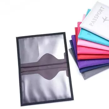 Матовая искусственная кожа, однотонная Обложка для паспорта, уличная многофункциональная дорожная обложка для паспорта, держатель для кредитных карт, кошелек для монет, кошелек светло-розовый