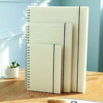 Матовая катушка Этот студенческий блокнот с сеткой Горизонтальная линейная тетрадь Сетка Планировщик