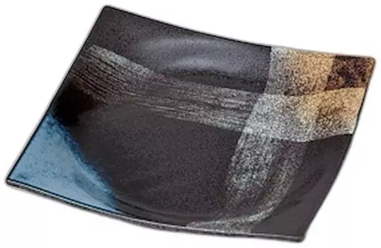 Матовая квадратная тарелка x x Средняя квадратная тарелка Сетомонохонпо 7,5 см [22,5 22,5 3,7 см]