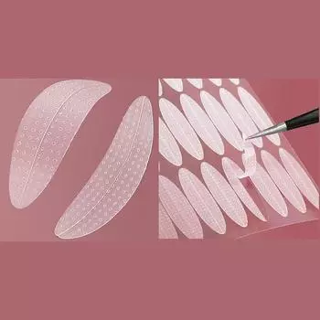 Матовая невидимая двойная лента для век без клея прозрачная оливковая натуральная большая подтяжка для глаз не оставляющая следов наклейки для глаз инструменты 10PC