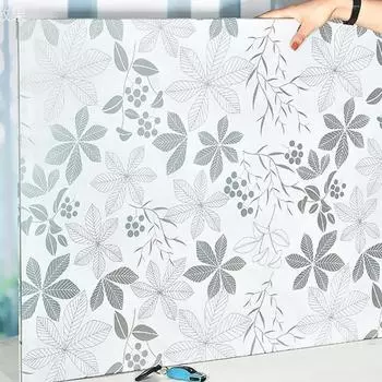 Матовая оконная пленка, непрозрачные наклейки на окна, самоклеящаяся виниловая пленка для кухни, ванной комнаты, офиса, матовая стеклянная морилка 30X100 CM