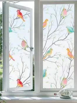 Матовая оконная пленка, статическое прилипание - УФ/тепло блокирующее покрытие для конфиденциальности для дома, ванной, офиса, стеклянных дверей 30x100 cm