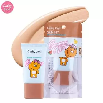 Матовая основа Cathy Doll Kakao Friends Skin Fit Nude Matte Foundation 15 мл - Thai Cosmetic Make Up