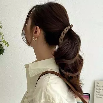 Матовая пластиковая заколка-банан 10,5 см, матовая заколка для волос, простая заколка для волос в форме краба, вечерние заколки для волос легкие хаки