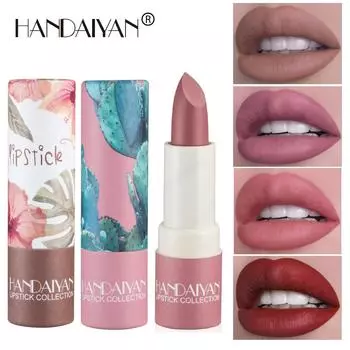 Матовая помада Бархатная помада для губ Водостойкая розовая помада Стойкий телесный оттенок для губ Коричневая ручка для губ Темная помада Макияж для женщин Красота Косметика