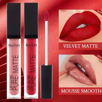 Матовая помада для губ Matte Lip Glaze не прилипает к чашкам и не выцветает.