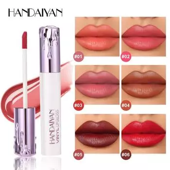 Матовая помада для губ, водостойкий стойкий блеск-спрей, антипригарный стаканчик, увлажняющая помада для губ, твердый цветной блеск для губ