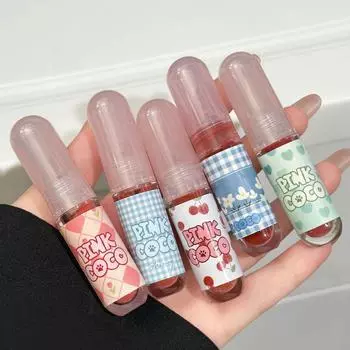 Матовая помада PINKCOCO — легкая дымка для мягких, элегантных губ, подходит для студентов. 2.2g