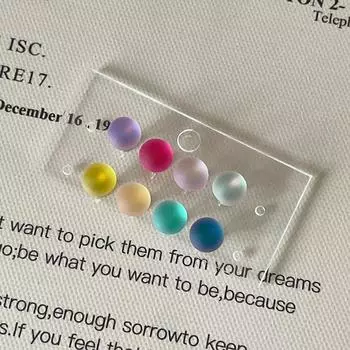 Матовая текстура, цветная помадка, круглые гвоздики для ушей, простой и универсальный женский темперамент, винты из титановой стали, кохлеарные серьги, серьги.