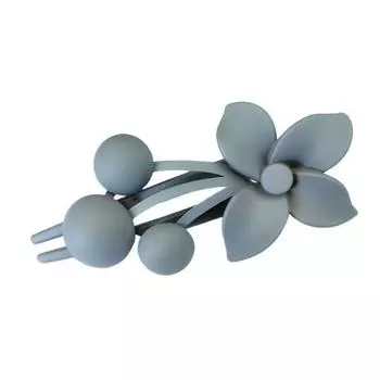 Матовая текстура, коготь для волос, цветочный декор, толстая тонкая заколка для волос, нескользящая матовая отделка, большая заколка для волос на затылке, аксессуары для волос синий