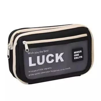 Матовая текстура полупрозрачная сумка для ручек большой емкости канцелярская коробка полупрозрачный пенал для студентов