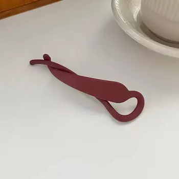 Матовая заколка-банан из матового стекла, корейская простая заколка для волос, заколка для волос из акрила, заколка для волос «конский хвост», повседневный универсальный головной убор