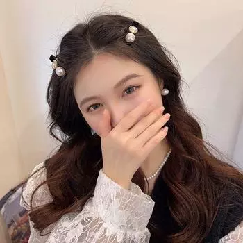 Матовая заколка для волос с буквами, черная челка, боковые заколки, французская ретро-заколка для волос, женские милые заколки для девочек, корейские модные аксессуары для волос