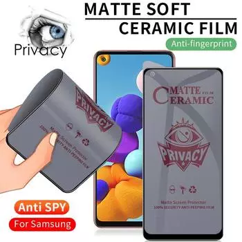 Для Samsung A16 A26 A36 A56 A15 A25 A35 A55 A13 A14 A24 A34 A54 A22 A23 A33 A53 A73 A52s A32 A52 A72 A12 A51 A71 S20 FE Матовая защитная пленка для экрана конфиденциальности A52s 5G