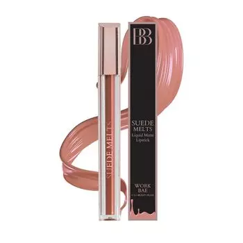 Матовая жидкая губная помада Suede Melts Non-Transparency, водостойкая, устойчивая к поцелуям, стойкая до 8 часов для женщин 2,1 мл (Работа Бэ) 2.1ml