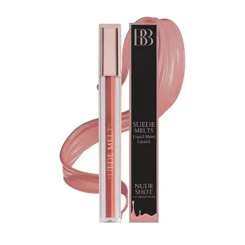 Матовая жидкая губная помада Suede Melts Non-Transparency, водостойкая, устойчивая к поцелуям, стойкая до 8 часов для женщин 2,1 мл (Обнаженная фотография) 2.1ML