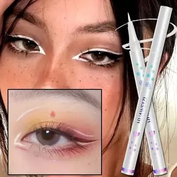 Матовая жидкая подводка для глаз, сине-фиолетовый инструмент для макияжа глаз, долговечная, водонепроницаемая, быстросохнущая, не комкующаяся, подводка для глаз фиолетовый
