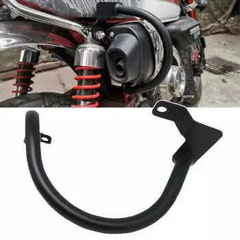 Матовый черный защитный дуга выхлопной трубы подходит для Honda Monkey 125 всех моделей JB02 JB03 JB05