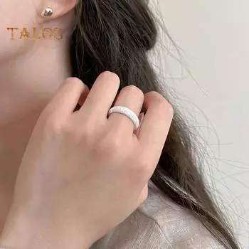 Матовое кольцо, регулируемое кольцо-отверстие, сверкающее, мечтательное, звездное, небо, сплав, кольцо, женское, ювелирное украшение для вечеринки, свидания, повседневной носки A