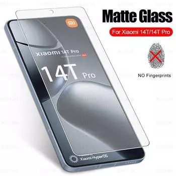 Матовое защитное стекло для Xiaomi 14T Pro 2024 Чехол Mi 14 T 14Tpro 6,67 Матовая закаленная пленка с защитой от отпечатков пальцев Xiami Xiomi For Xiaomi 14T матово-белый