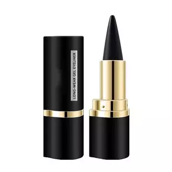 Матовые быстросохнущие подводки для глаз Последние 2024 года противообрастающие черные подводки для глаз Гелевые водостойкие тени для век для ежедневного стойкого макияжа глаз One Size чёрный