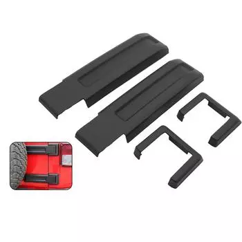 Матовые черные накладки на петли двери багажника для Jeep Wrangler JK 2007-18