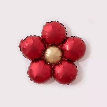 Матовые цветочные алюминиевые пленочные шары для детей, 1-й день рождения, свадьба, вечеринка, шары, мальчики, девочки, принадлежности для детского душа, игрушки, шары красный