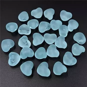 Матовые матовые модные аксессуары «сделай сам», звезда с задним отверстием, 10 шт., бусины с пентаграммой в виде персикового сердца для изготовления ювелирных сережек Heart зелёный