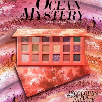 Матовые мерцающие тени для век, стойкий макияж, коричневые, фиолетовые тени для век, палитра для макияжа 18 color