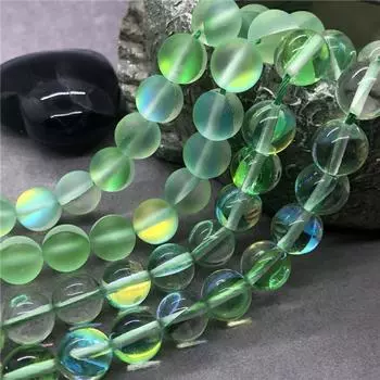 Матовые оливково-зеленые кристаллические синтетические бусины для изготовления ювелирных изделий из браслета и ожерелья 6mm-30pcs