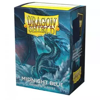 Матовые рукава Dragon Shield стандартного размера темно-синие 100 шт. AT-11057