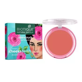 Матовые румяна: оттенок Поцелуй солнца (6 г), Starstruck Matte Blush Sun Kissed Tan, Biotique