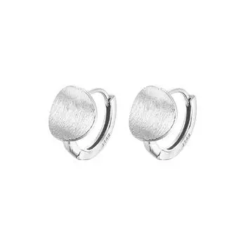 Матовые серьги-диски с небольшой матовой отделкой, геометрические, нерегулярные, круглые, с пряжками, модные, минималистский стиль, на каждый день