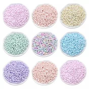 Матовые серьги «сделай сам», браслет 3/5 мм, аксессуары ручной работы, 100/200 шт., ювелирные изделия, материал из бисера, кремовые рисовые бусины, ожерелье, нежные ювелирные изделия 3mm розовый