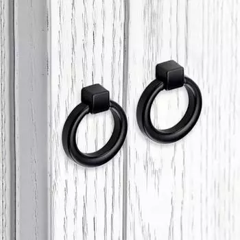 Матовые старинные цинковые ручки для выдвижных ящиков, ручки для шкафов, антикварные ручки с крепежными винтами