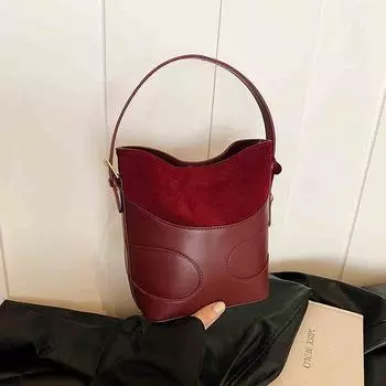 Матовые сумки на плечо большой вместимости для женщин, женская сумка через плечо, однотонная красная сумка, элегантная и повседневная, для поездок на работу, новая