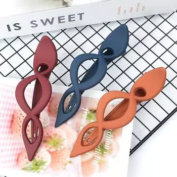 Матовые заколки для волос в виде утконоса, акриловые однотонные женские заколки для волос, заколка для волос, хвост, аксессуары для волос, головные уборы, подарки