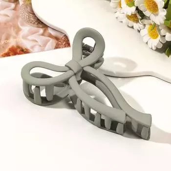 Матовый бант, большой коготь для волос, крабовый хвост, аксессуары для волос для женщин, акриловые заколки с бантом, заколки для волос, заколки для девочек, повязки на голову