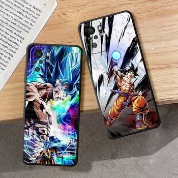 Матовый чехол для телефона Redmi Note 9S 10S 10 Lite 9 11 Pro 11S 8 8T 11T 7 9T Note11 5G Dragon Cartoon Cover Black Soft TPU Cases Redmi Note 7