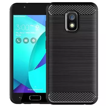 Матовый чехол для Zenfone V Live Роскошный чехол из углеродного волокна для телефона Asus zenfone v live Матовые силиконовые чехлы Coque Fundas Zenfone V Live чёрный