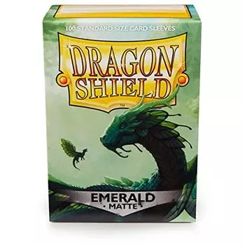 Матовый чехол Dragon Shield, стандартный размер, изумруд, 100 шт. AT-11036