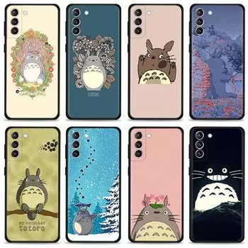 Матовый чехол Full Totoro для Samsung Galaxy S22 Ultra 5g S10 Lite S7 S20 Fe S21 Plus S10e S8 Note 20 10 S9 For Samsung S8