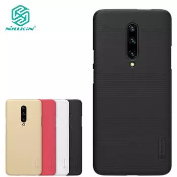 Матовый чехол NILLKIN для Oneplus 7 Pro с матовой ультратонкой твердой обложкой чёрный
