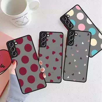 Матовый чехол с цветами для Samsung Galaxy S22 S20 S21 FE S10 S9 Plus S8 Capa Note 20 Ultra 10 Lite Phone Fundas Samsung S22 5G