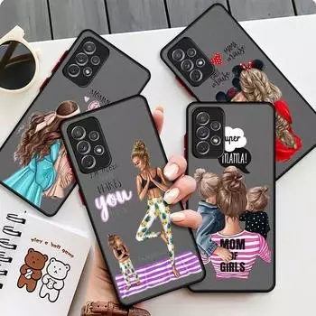 Матовый чехол Super Mum Baby для Samsung Galaxy A52 A12 A51 A32 A21s A71 A32 5G A12 A22 A53 A70 A50 A30 Жесткий чехол для телефона Samsung A73 5G